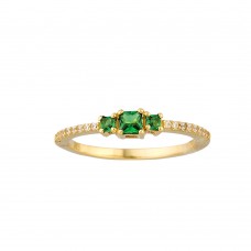 Δαχτυλίδι Σε Κίτρινο Χρυσό 14K Aloro (RI278 - ΖΧ1847)